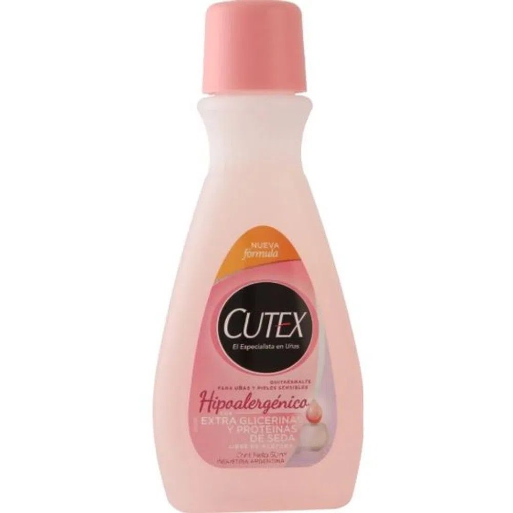 QUITA ESMALTE CUTEX HIPOHALRG +GLICERIA 50ML
